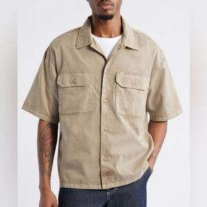 Dickies Men's Unionville Short Sleeve Button-Up Work Shirt Sz XXL